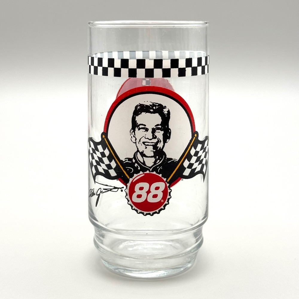 Dale Jarrett Coca-Colaβ Glass NASCAR 88 Misprint Collectible Drinking Cup